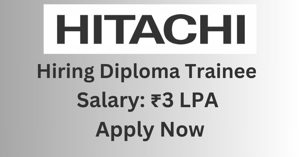 Hitachi Energy Hiring Diploma Trainee