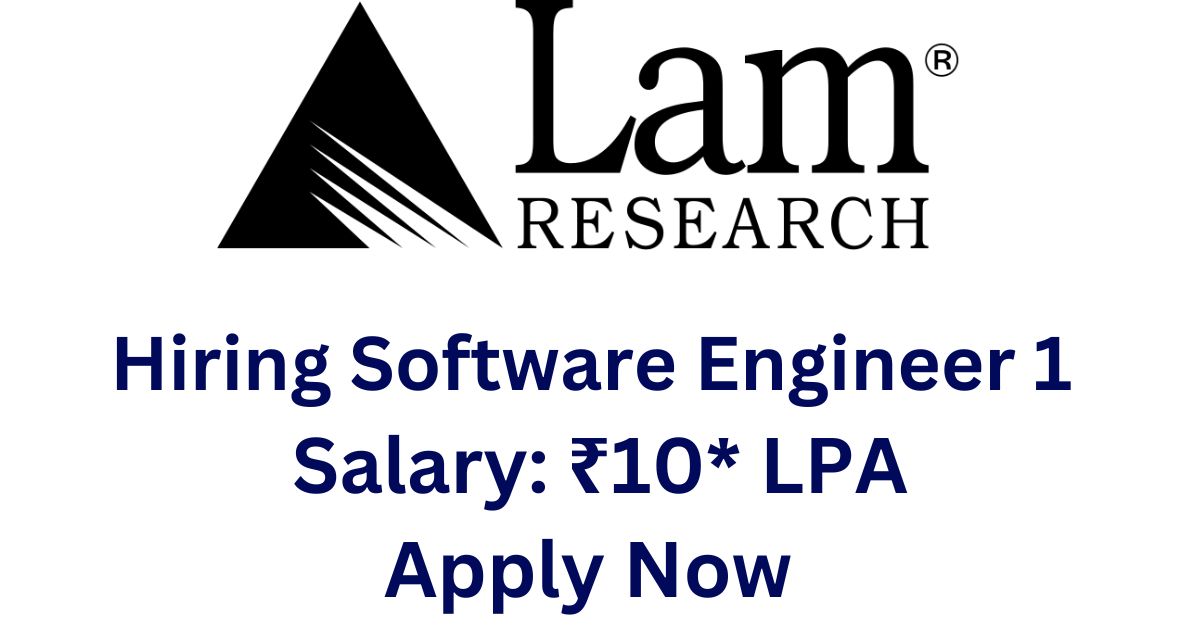 Lam Research Hiring For Software Engineer
