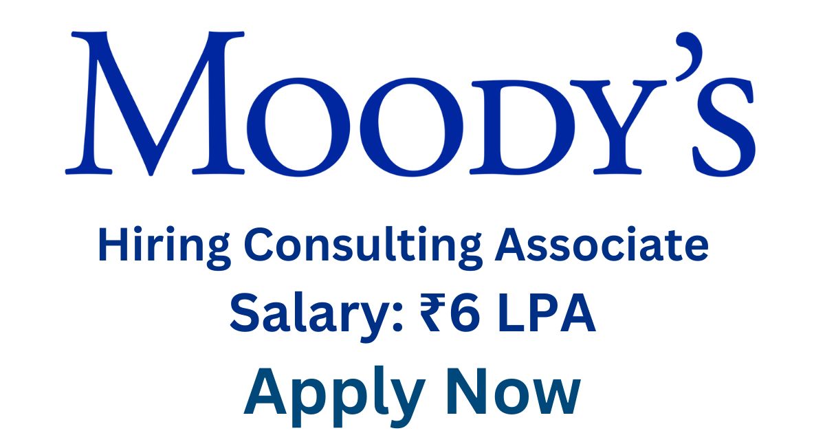 Moody’s Hiring Consulting Associate