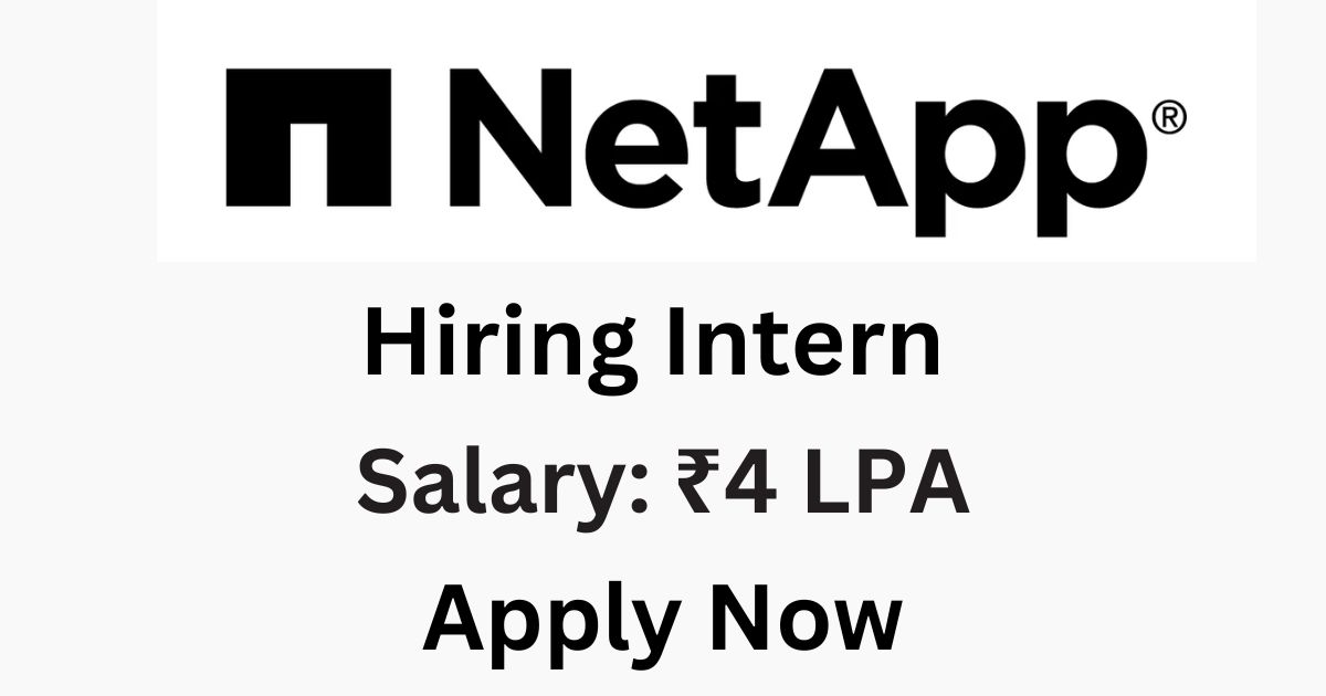 NetApp Early Intern