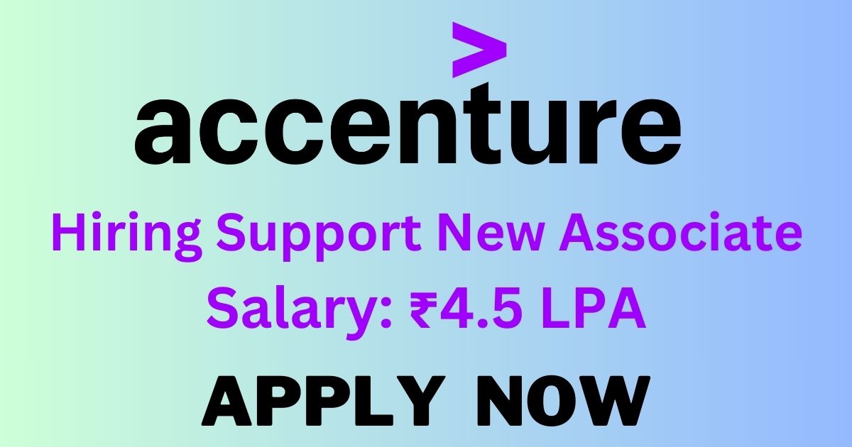 Accenture Hiring Support New Associate