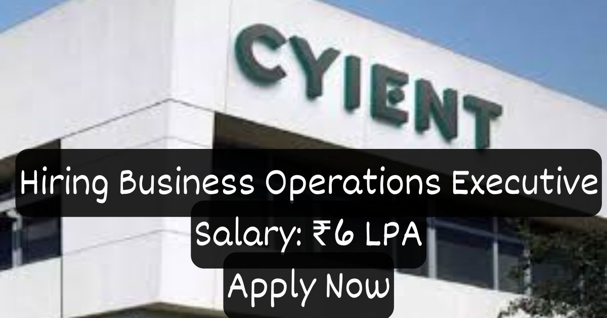 CYIENT Hiring Business Operations Executive