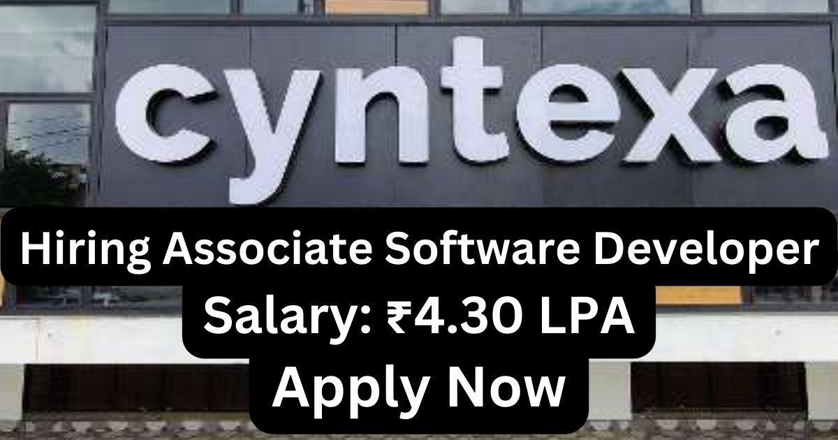 Cyntexa Recruitment For Associate Software Developer