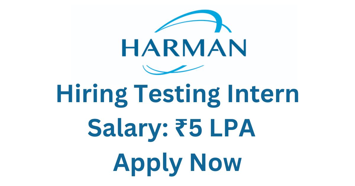 Harman Hiring Testing Intern
