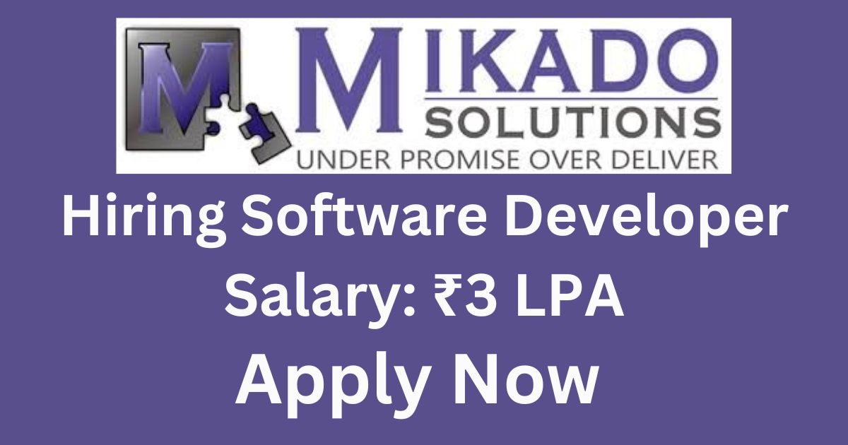 Mikado Solutions Hiring Software Developer