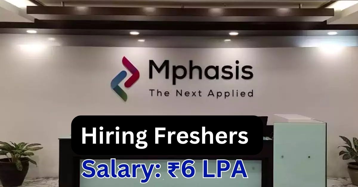 Mphasis Hiring Premium Processing Trainee Technician