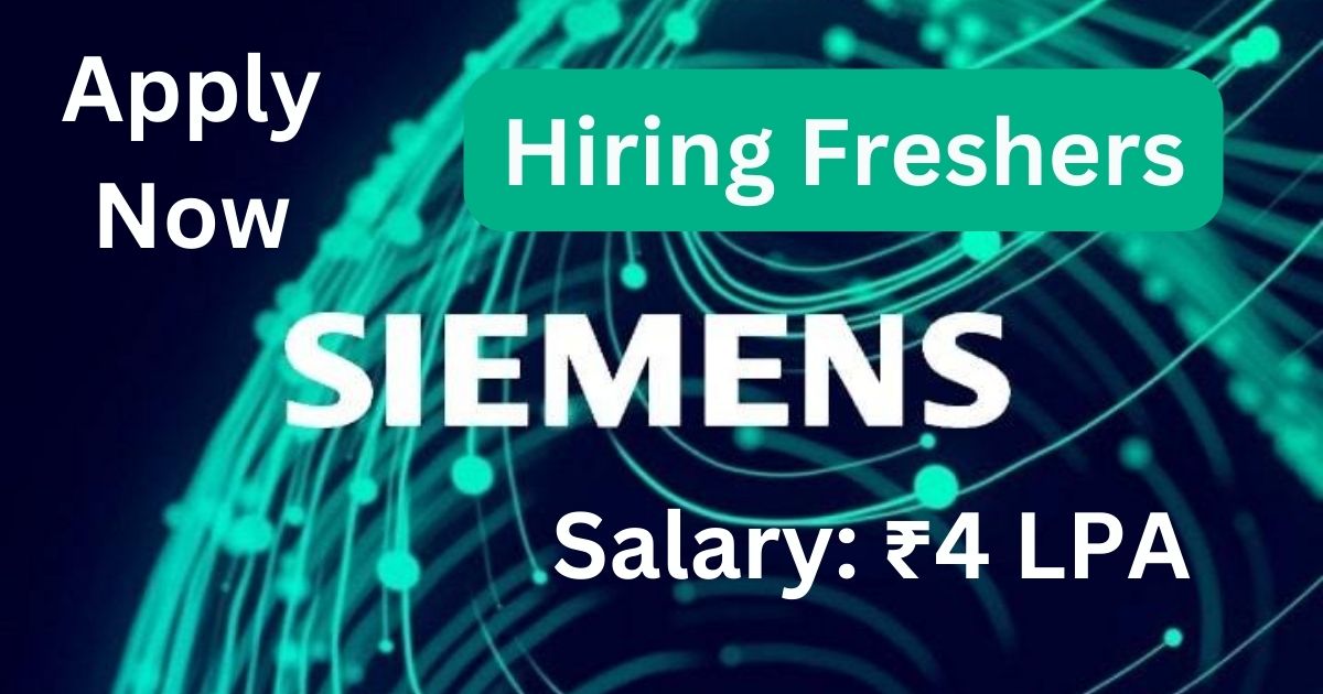 Siemens Recruitment For Trainee