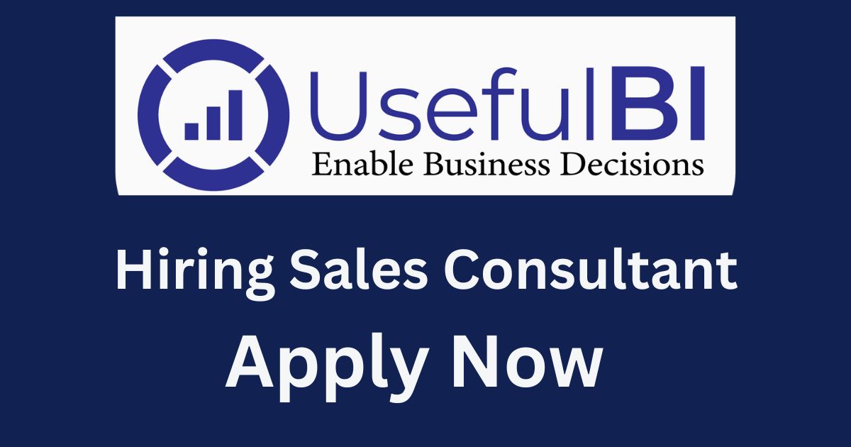 UsefulBI Hiring Sales Consultant