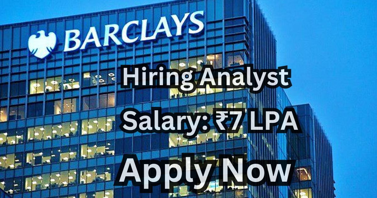 Barclays Analyst Hiring