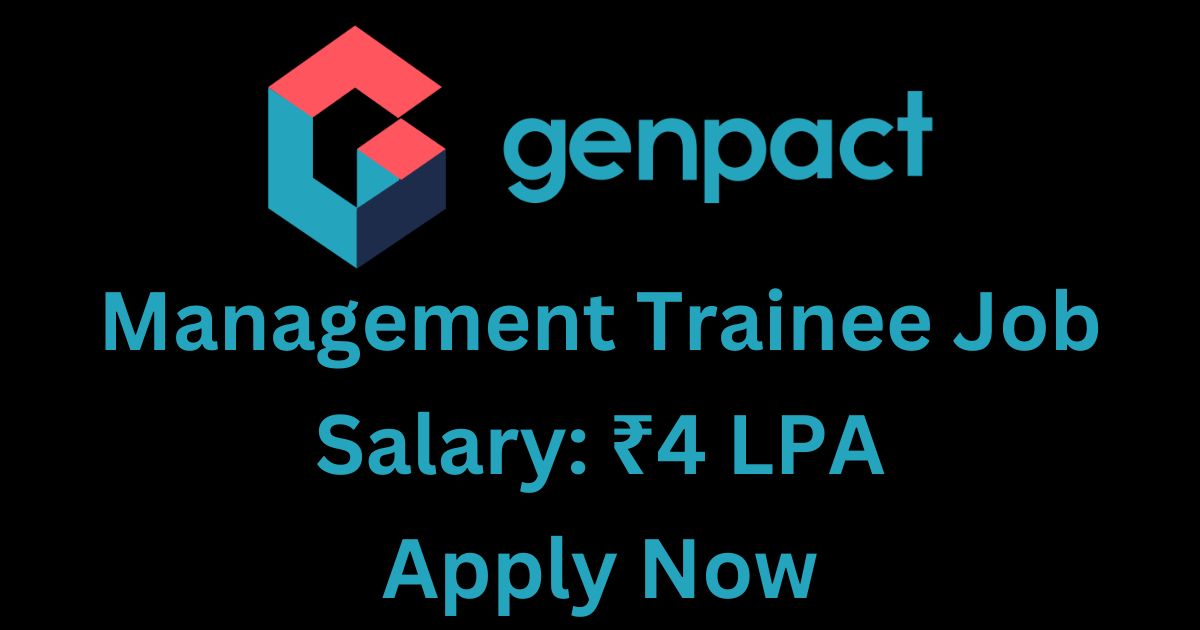 Genpact Management Trainee Job