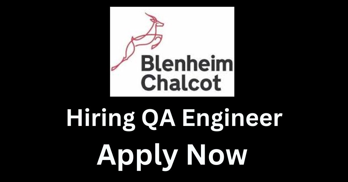 Blenheim Chalcot Hiring QA Engineer