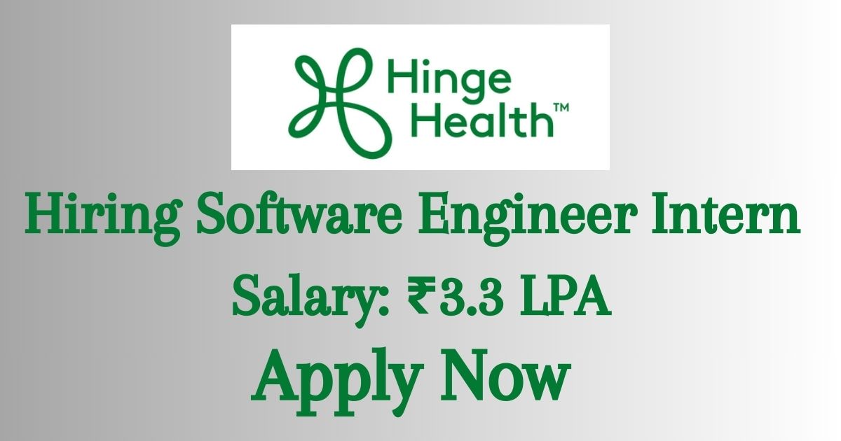 Hinge Health Hiring Software Engineer Intern