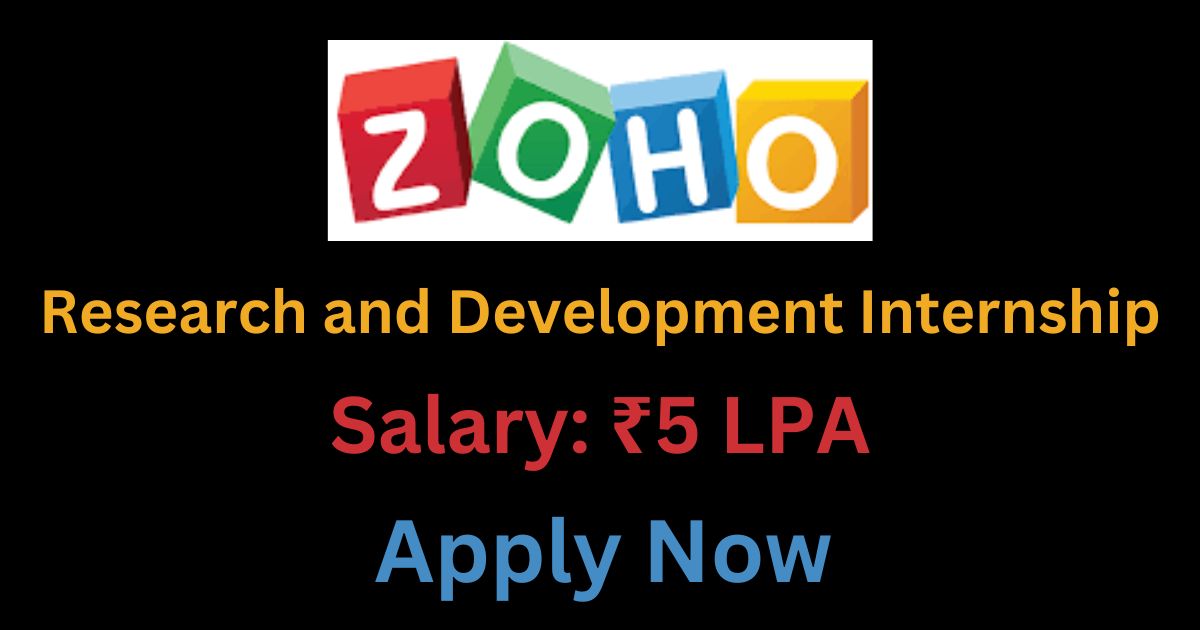 ZOHO Research and Development Internship