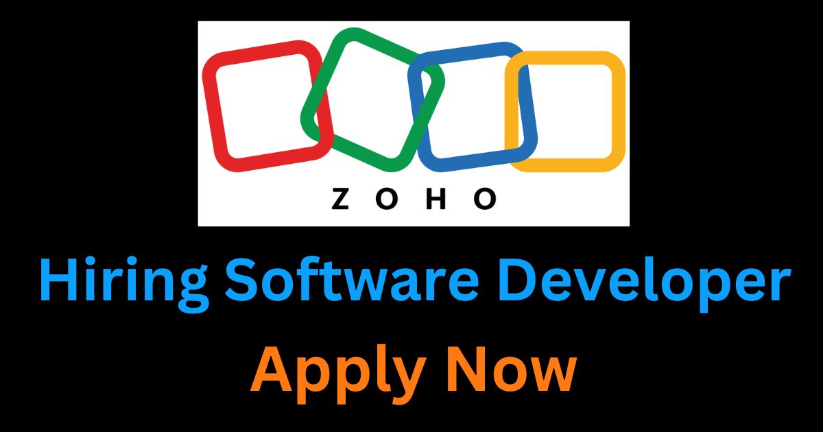 Zoho Hiring Freshers For Software Developer
