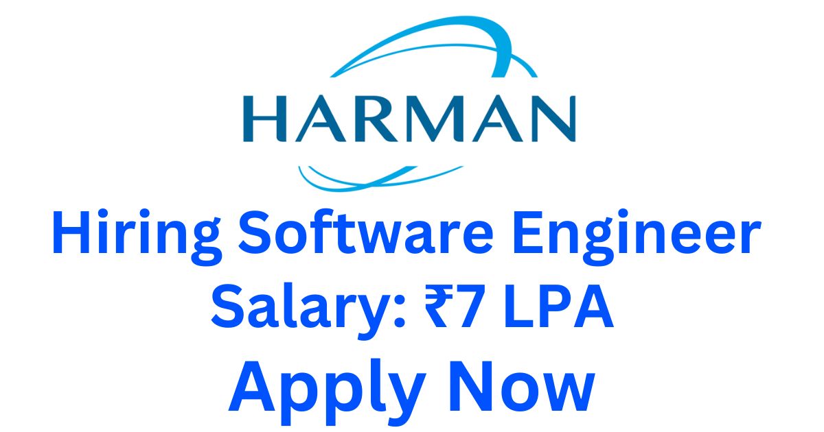 Harman Hiring Software Engineer